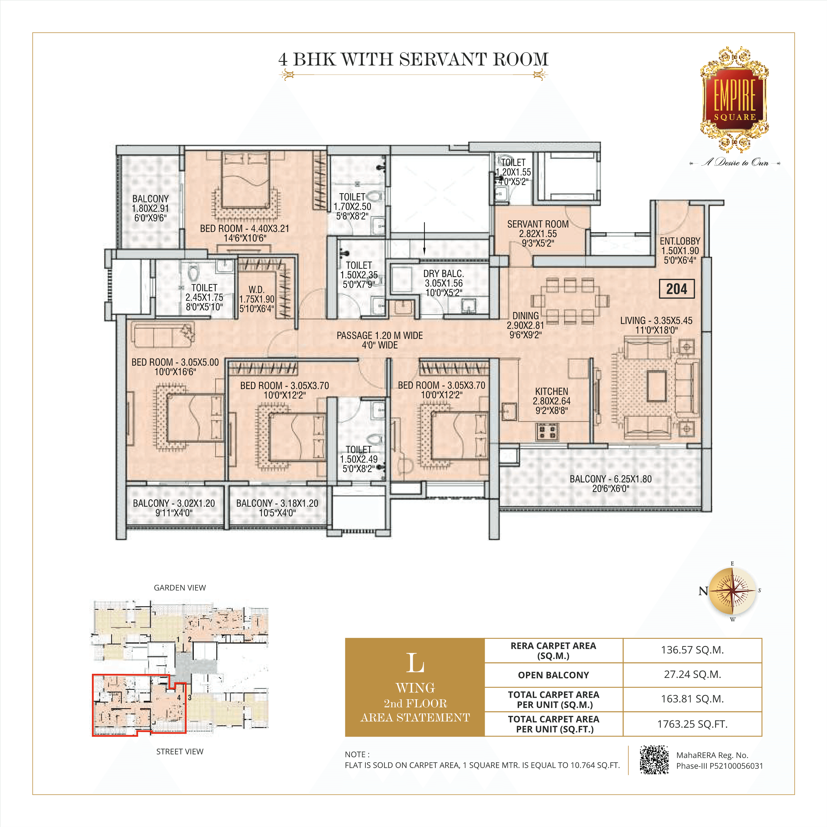 4.5 BHK floor plan