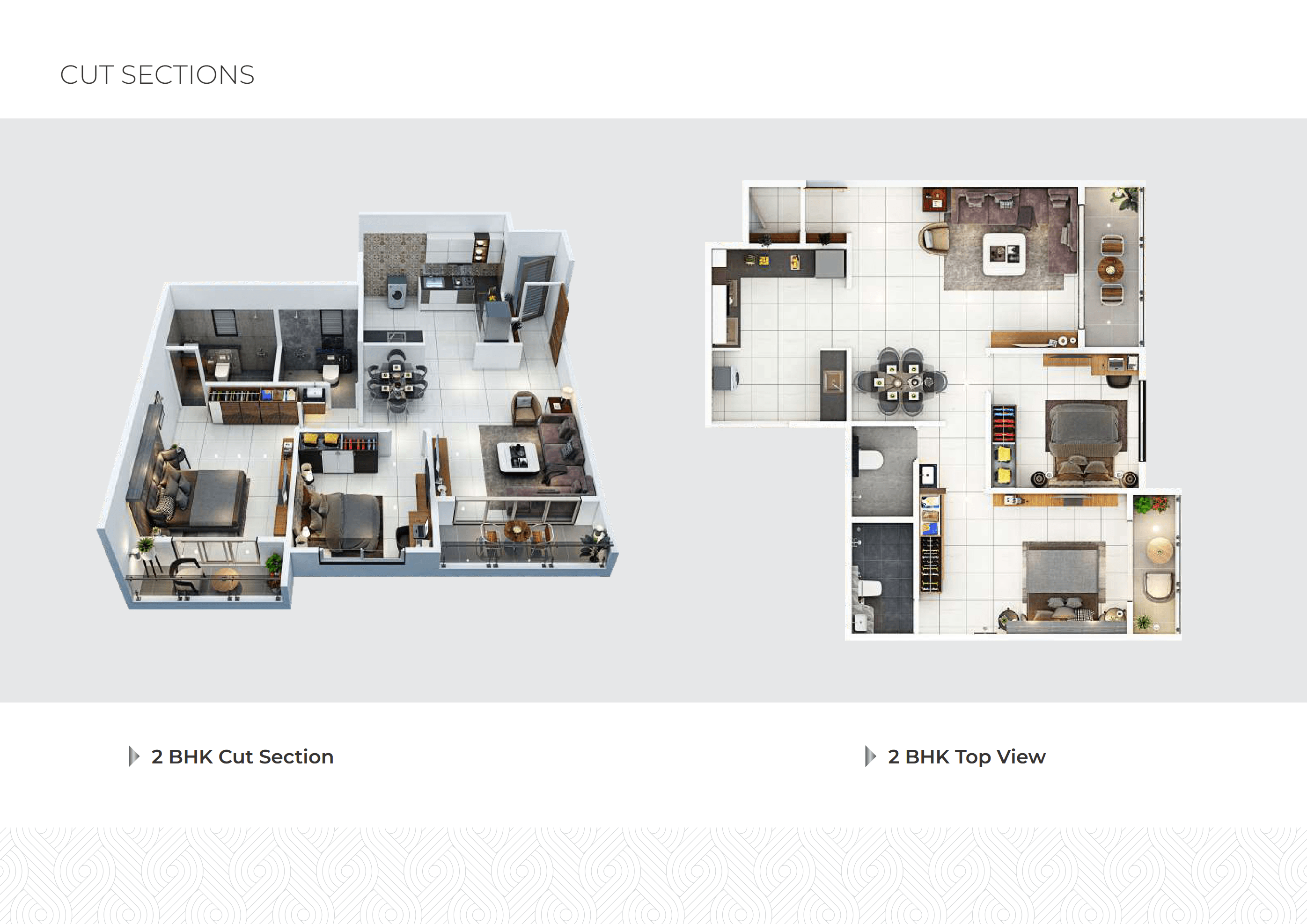 2 BHK floor plan